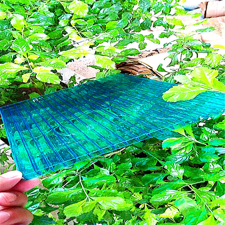 奥米茄pc阳光板十年质保中空pc阳光板厂家防紫外线蓝色pc阳光板|ms