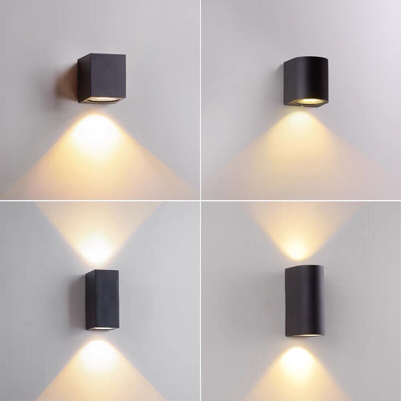 Outdoor wall lamp modern simple up and down luminous lighting outdoor double-headed courtyard waterproof LED wall lamp wall lamp