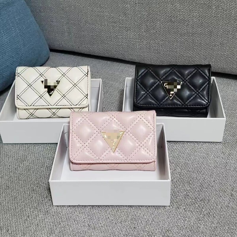 2024 Trendy and Fashionable Women's Short Folding Card Holder High-Looking Multi-Card Slot Coin Purse