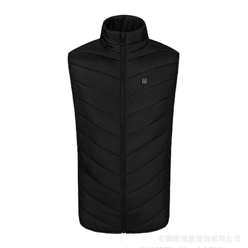 Smart heating waistcoat winter cross-border wholesale M01 single control electric heating waistcoat stand collar shawl heating vest