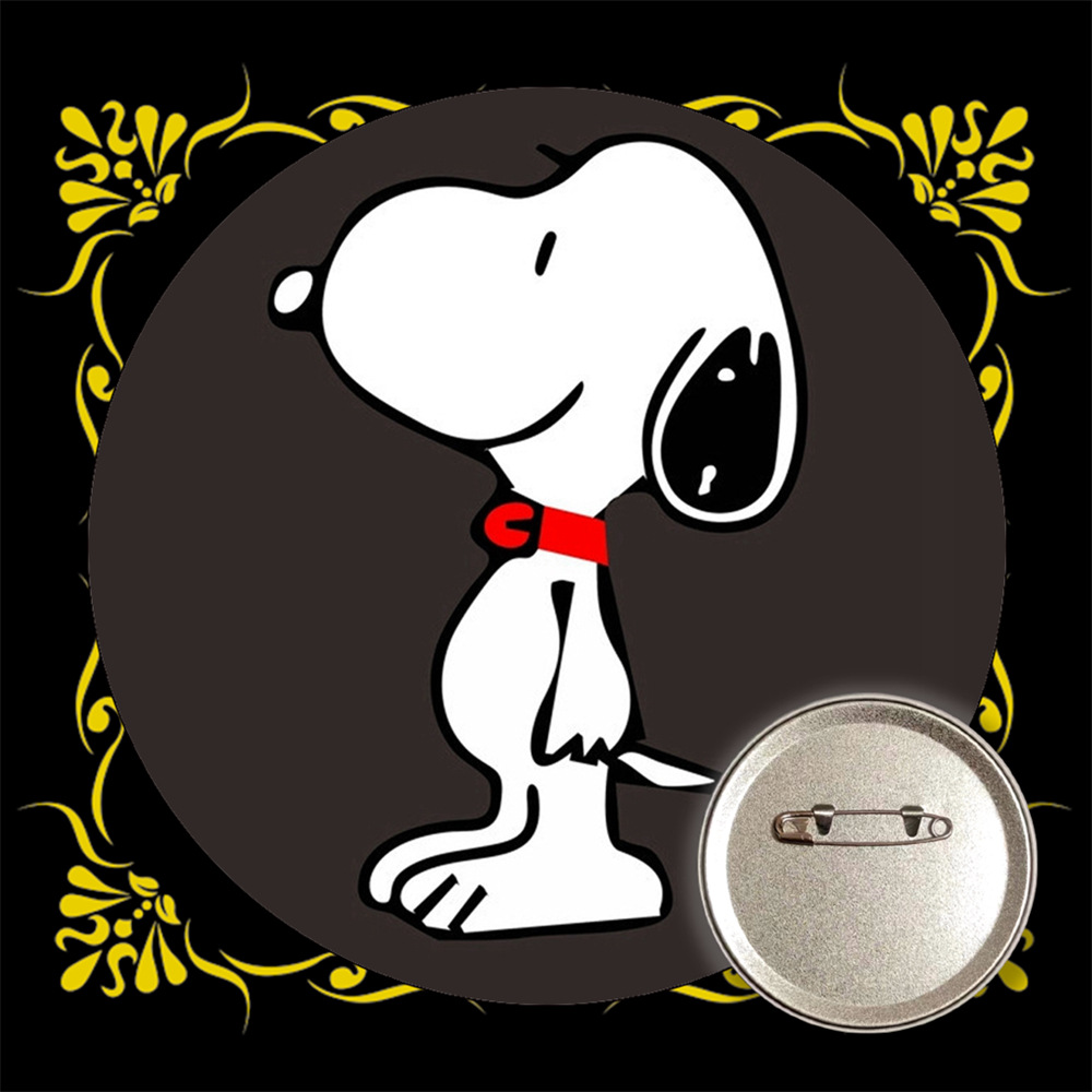Snoopy bar transfronterizo insignia broche de estaño metal medallas conmemorativas anime periferia al por mayor