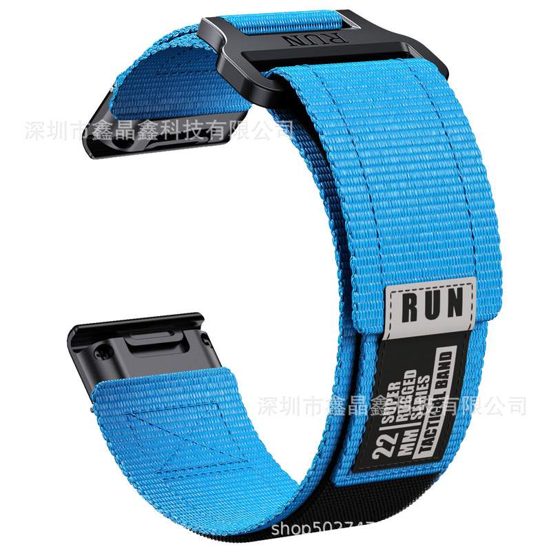 Compatible with Garmin Fenix8 E 7 6 Xpro 965/955 Nylon Woven Velcro Strap