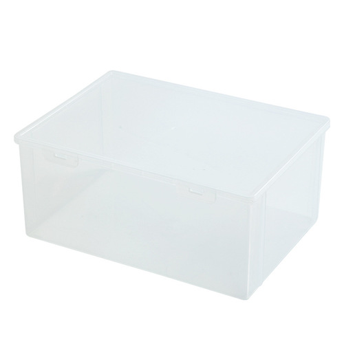 Children's toy storage box with lid small particle building blocks Lego storage box plastic transparent sundries storage box wholesale