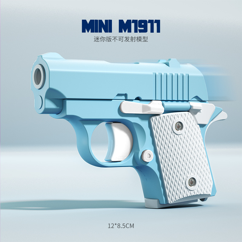 新しい 1911 キャブレットガンミニ 3D 重力小型ピストル自動リロード逆ブロー非発射おもちゃの銃|undefined