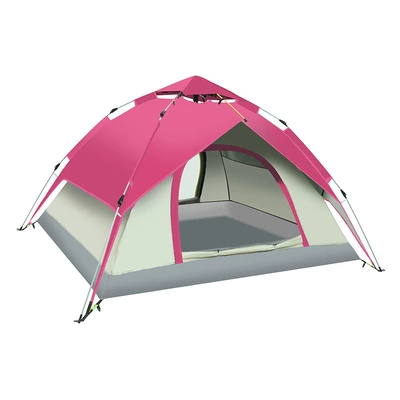 Avtomobil dam çadırları – Sun Protection and Rainproof Tent - true-double-rose-red-color-matching-single-tent