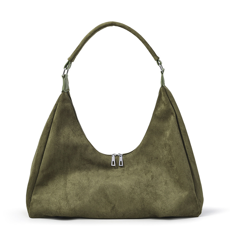 2026 New Matte Suede Tote Bag For Women, Large Capacity Commuter Shoulder Bag, Korean Lazy Style Fashion Underarm Bag - Thumbnail 7