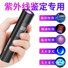 紫光灯鑑定専用タバコ酒検札365nm懐中電灯紫外線検測ペン超亮充電可能電流明