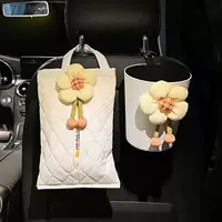 Автомобильная коробка бумажных полотенец мусорная корзина два в одном сети красный леди креативный милый автокресло передняя подвесная коробка для перекачки бумаги