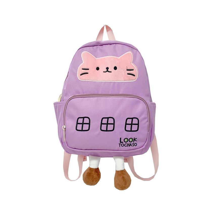 Kindergarten mochila para bebés caricatura lindo gatito mochila para niños y niñas 2025 nuevo comercio exterior mochila para niños