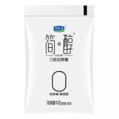 君乐宝简醇无蔗糖100g*酸奶网红非脱脂佐餐健身风味酸牛奶