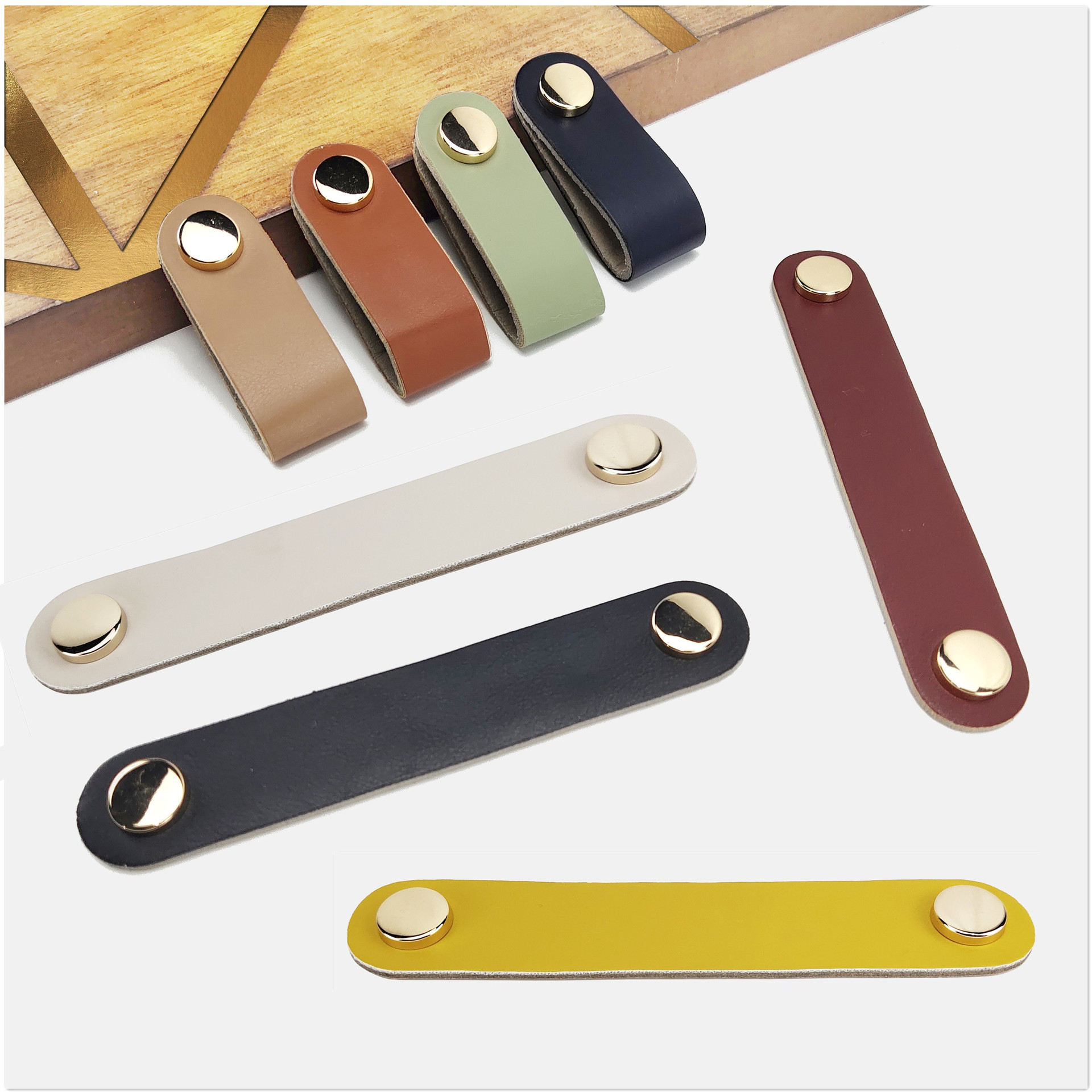 批發皮革拉手防撞安全櫥衣櫃門把手皮質抽屜拉手單孔柜子把手提手