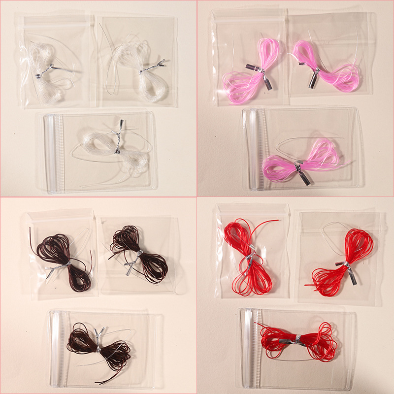 Manufacturer's New Flat Silk Thread Crystal Thread Wear-Resistant Jewelry Wire Wire Package DIY Beaded Wire Transparent Wire Handmade Wire