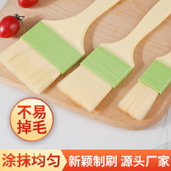 Barbecue Wool Brush for Home Use, Food Kitchen Baking Brush, Soft Oil Wool Brush for Grilling, Wholesale in Stock Barbecue Wool Brush for Home Use, Food Kitchen Baking Brush, Soft Oil Wool Brush for Grilling, Wholesale in Stock