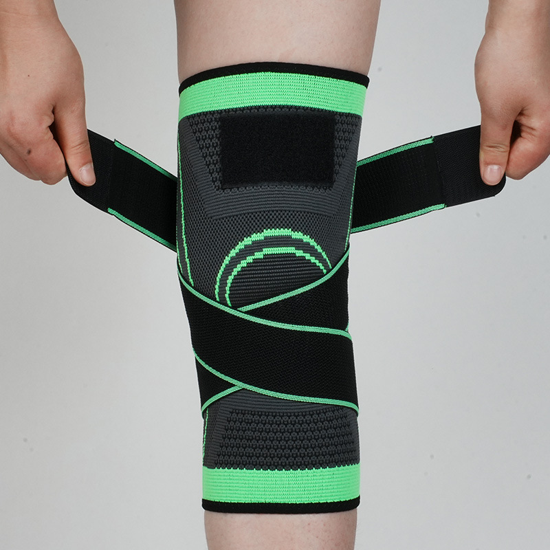 cinturón corto rodilla transpirable ligera compresión elástica tejido al aire libre ciclismo baloncesto protección de nylon