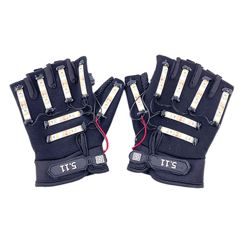 Nuevo LED luminoso guantes coloridos multicolor LED guantes etapa bar rendimiento traje mascarada Accesorios