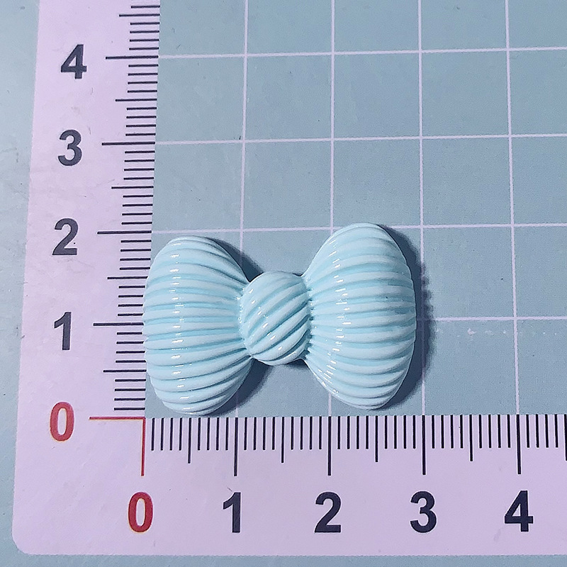 Nuevo macarón rayado arco DIY accesorios de resina crema pegamento para el cabello adornos de cabello hebilla de zapatos material de caso de teléfono móvil