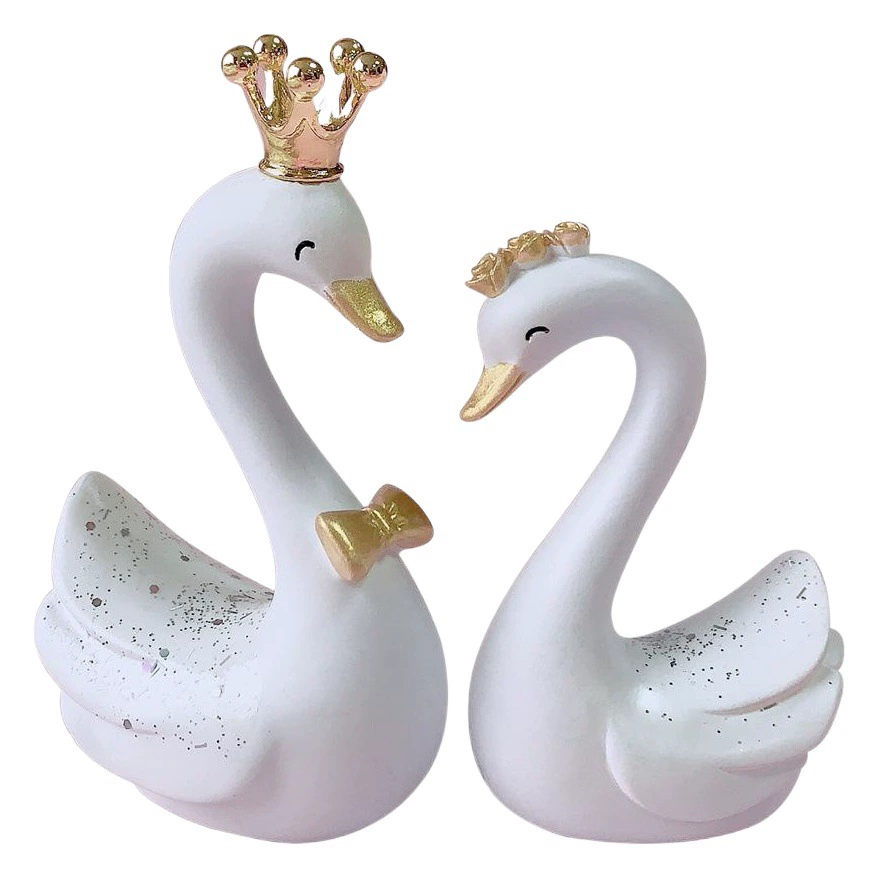 Креативные Автомобильные украшения Корона Лебедь Булавки Ремесла из смолы Украшения для торта на день рождения Ювелирные изделия на День Святого Валентина Подарки
