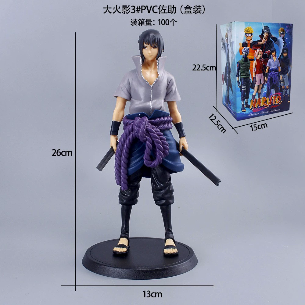 PVC Figure Set (Naruto) — Kakashi, Naruto, Sakura Desktop Ornaments, Multi‑pose Kit