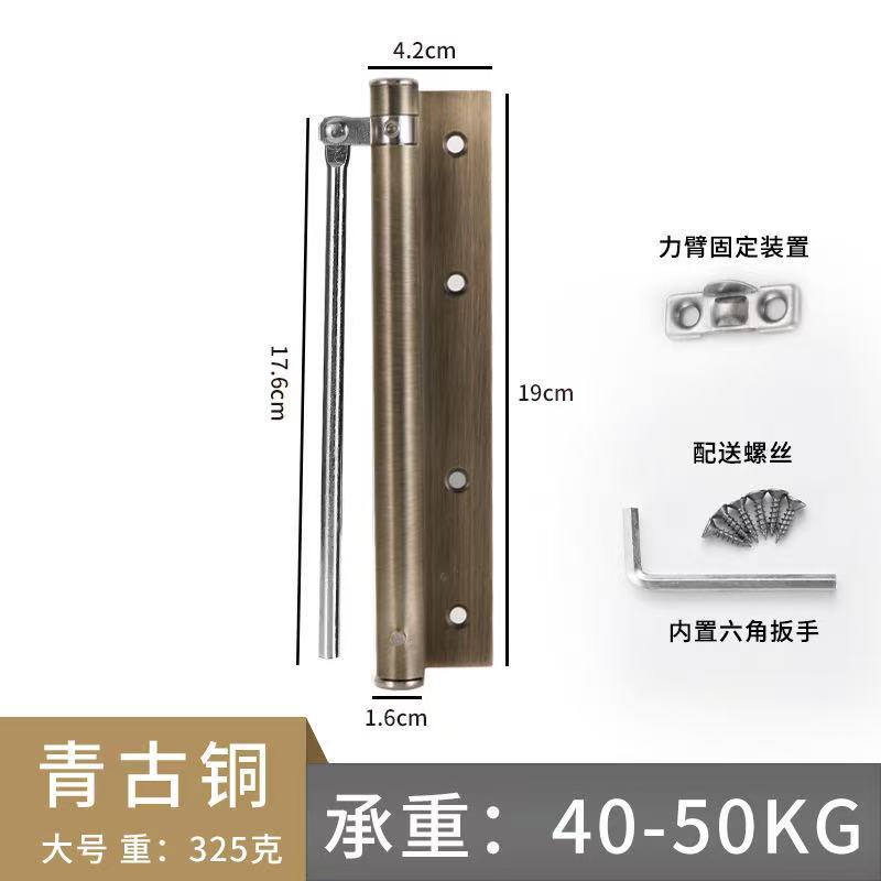 Puerta de hotel Abridor de puertas de acero inoxidable Cerrador de puertas Puerta de madera doméstica Amortiguador silencioso Cerrador automático ajustable image 19