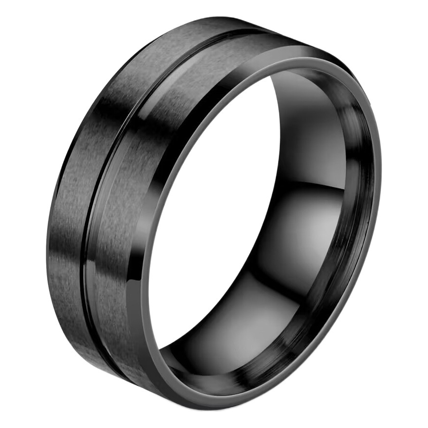 European and American Foreign Trade Popular Titanium Steel Ring for Men, Fashionable Design, Simple Ring for Couples, Cross-Border Hand Jewelry Wholesale