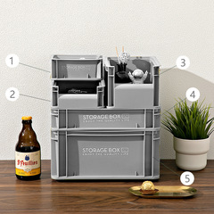 Outdoor camping storage box, industrial style stackable storage box, desktop cosmetics storage box, snack and sundry storage