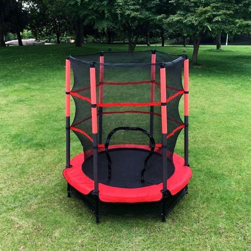 Cama de salto infantil transfronteriza doméstica de salto interior de salto cama de salto fitness al aire libre con red protectora juguetes familiares image 7
