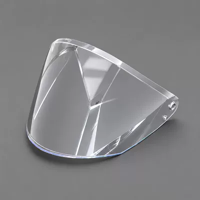 Sun Protection Uv-Resistant Electroplated Lenses for Ls2 Half Helmet, Suitable for Of626, Universal for Day and Night Use, Three-Quarter Helmet (Dəbilqə (Kaska) aksesuarları) - transparent