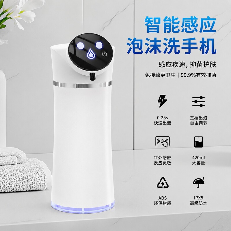 Automatic Sensor Soap Dispenser with Three Liquid Dispensing Levels for Home and Commercial Use, Hand Sanitizer Machine, Cross-Border Manufacturer Wholesale Foam Hand Washing Machine Automatic Sensor Soap Dispenser with Three Liquid Dispensing Levels for Home and Commercial Use, Hand Sanitizer Machine, Cross-Border Manufacturer Wholesale Foam Hand Washing Machine