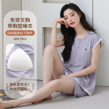Ī�����޴��ص�˯��Ů���ļ����Ķ̿����п��⴩���мҾӷ�Ů��װ