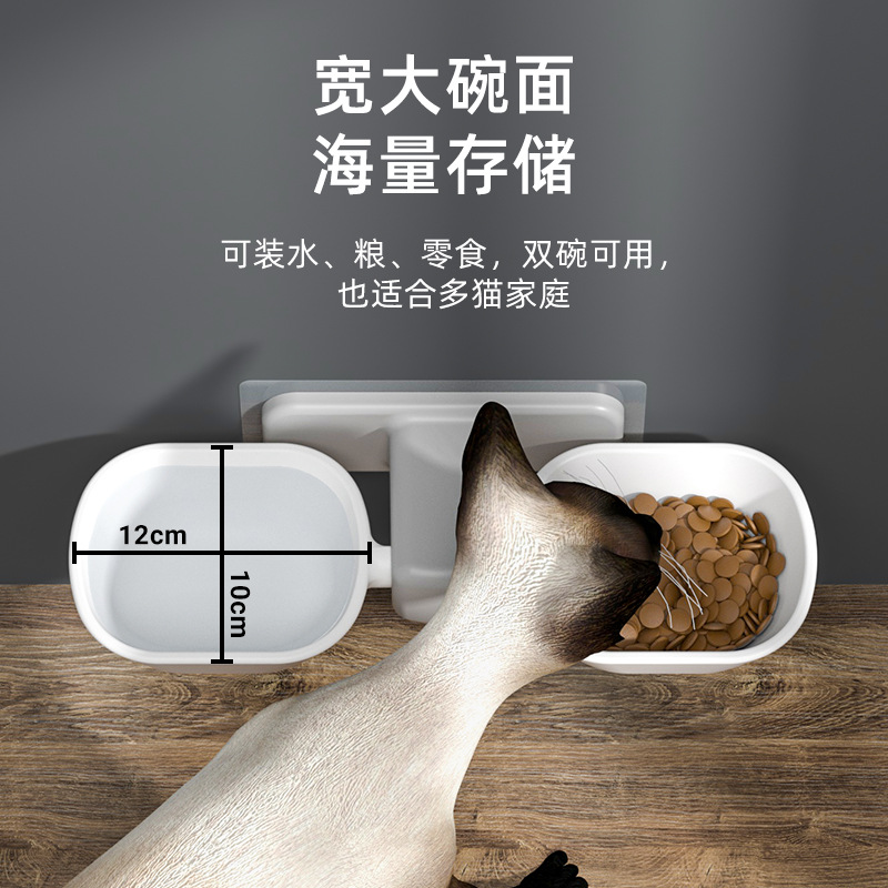 고양이 그릇, 세라믹 고양이 사료 그릇, 개 그릇, 고양이 밥 그릇, 대구경 물 그릇, 경사진 입 그릇, 뒤집힘 방지 애완 동물 용품