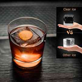 2TCU透明制冰机硅胶1出8大方型圆球模具酒吧威士忌大冰球无气泡制
