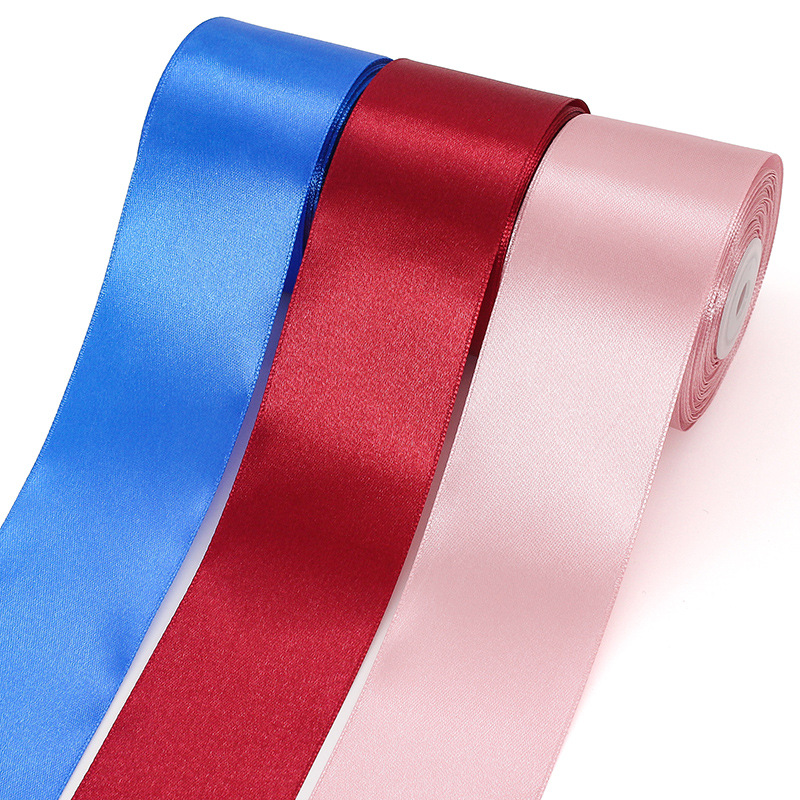 Fabricantes al por mayor accesorios de ropa de 5cm cinta cinta de poliéster decoración de boda cinta caja de regalo cinta de embalaje cinta