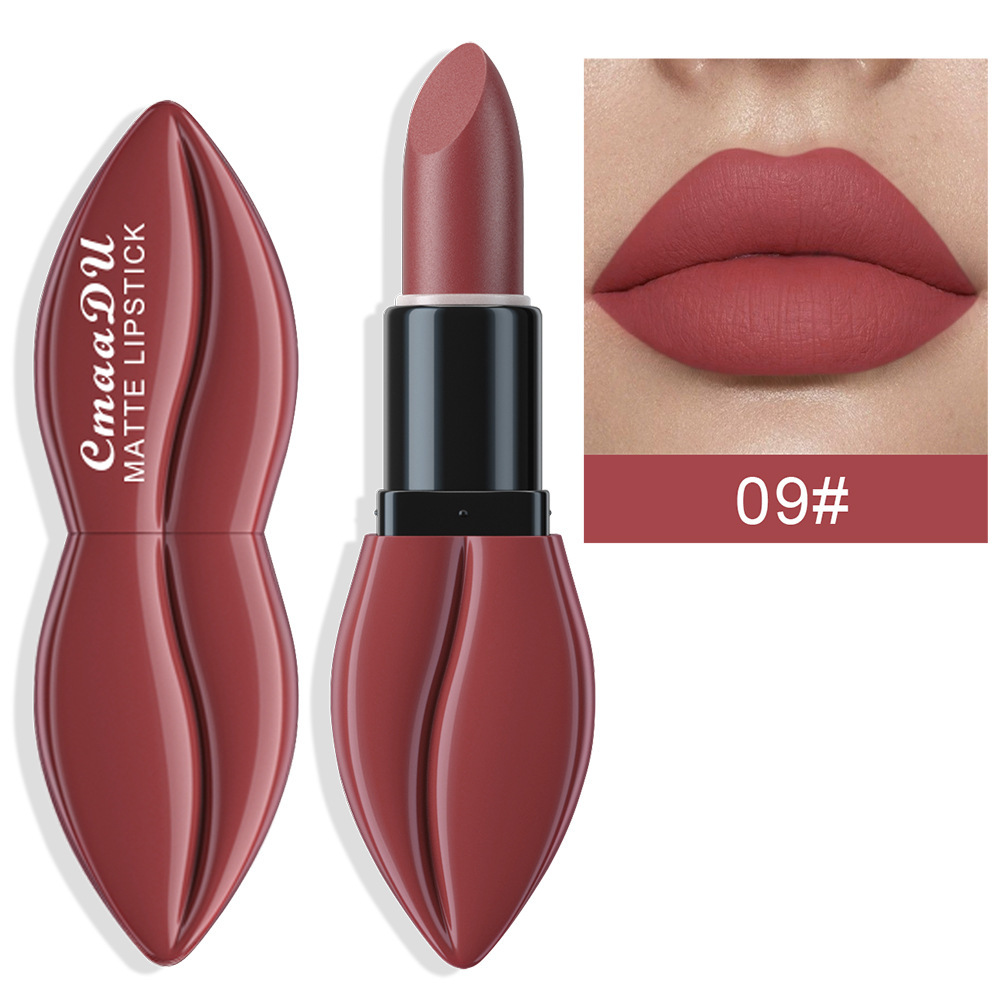CmaaDu 10 Colors Matte Velvet Finish Long-lasting Moisturizing Lipstick Wholesale Cross-border Model_voghion.com