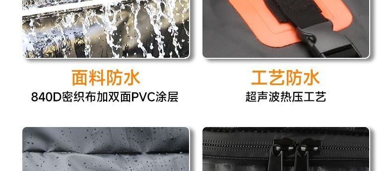 Waterproof car luggage bag, wear-resistant storage luggage box, car luggage rack, roof-mounted SUV large-capacity rainproof plastic