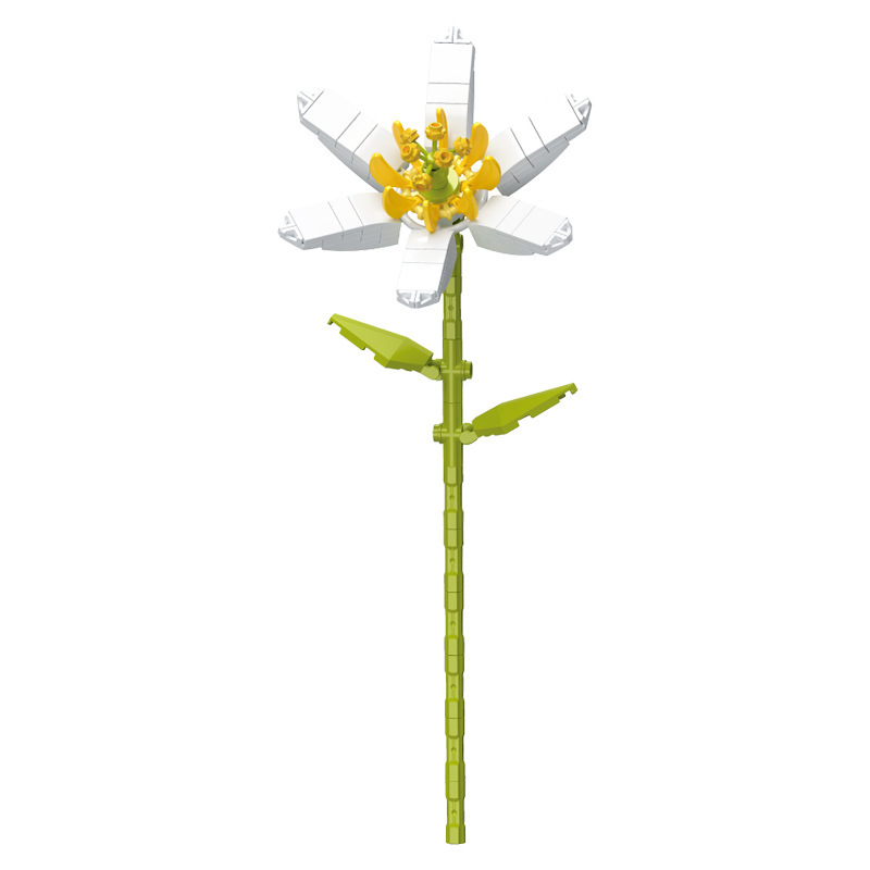 钻马积木花永生花束抱抱桶仿真花小颗粒积木DIY玩具七夕女生礼物|undefined