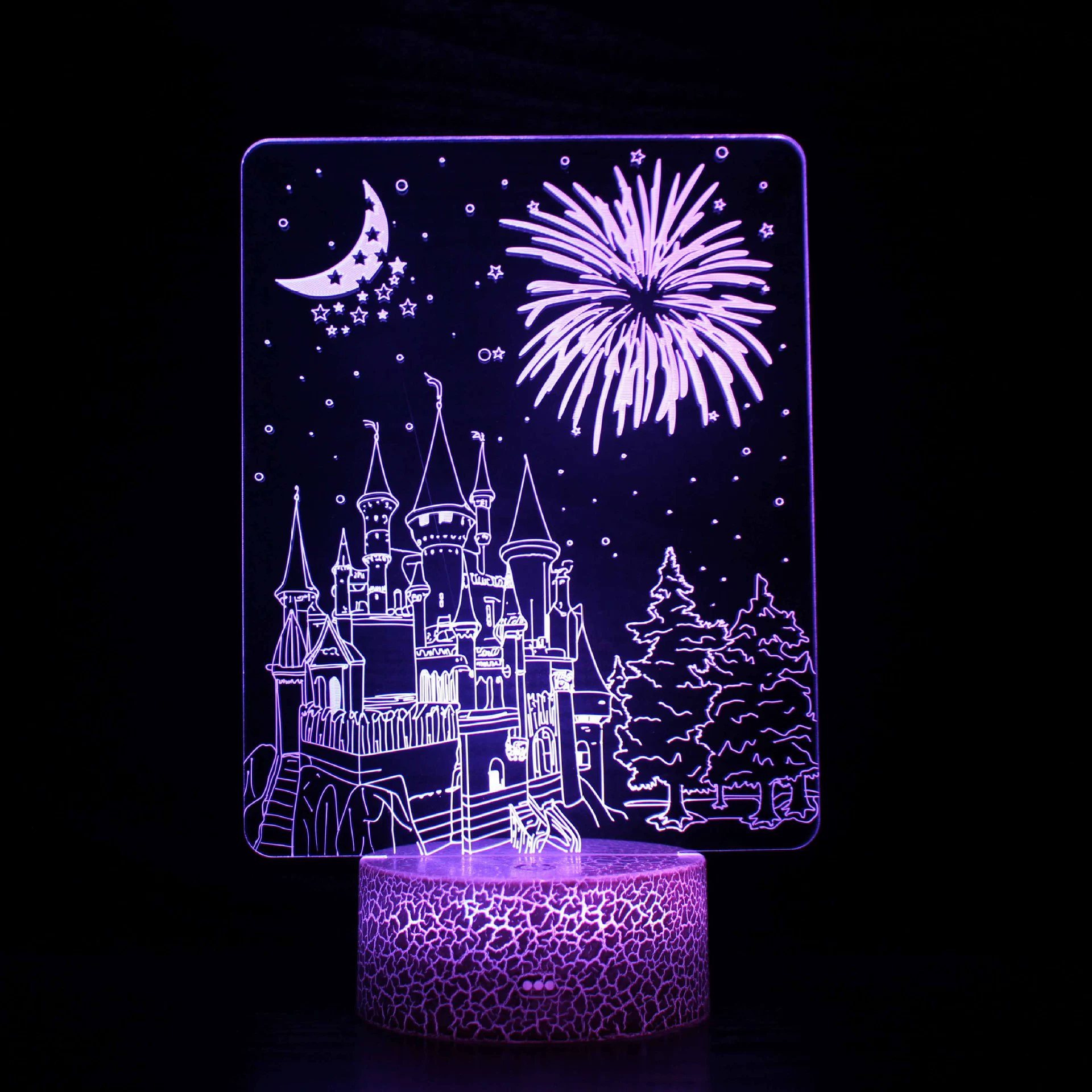 Creative LED night light, touch table lamp, (跨境贸易), 3D, дистанционное управление