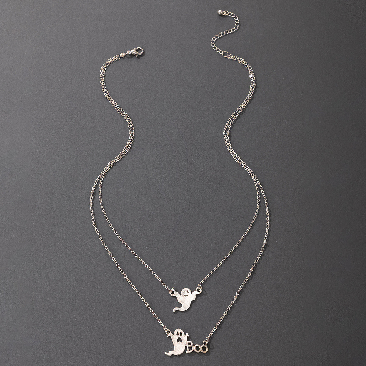 Halloween ghost eyeball mummy pumpkin lantern geometric necklace wholesale nihaojewelry