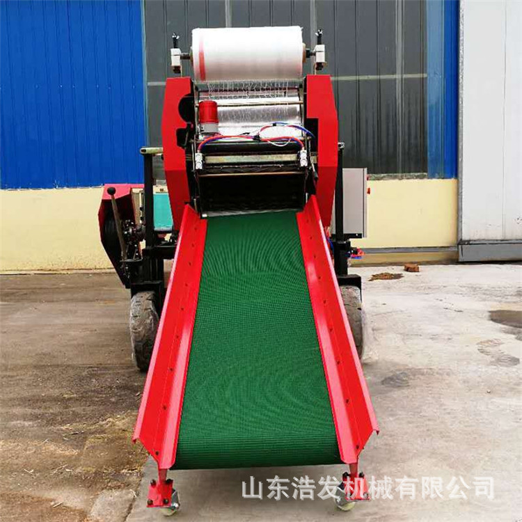 Máquina de empaque de almacenamiento de forraje para granja de cría Máquina de empaque automático de empaque y envoltura de maíz