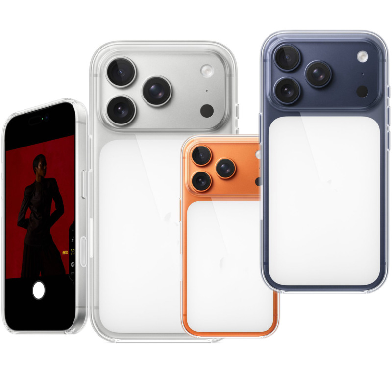 适用iPhone17透明PC硬壳手机壳官方磁吸动画自带AI拍照按键硬套|undefined