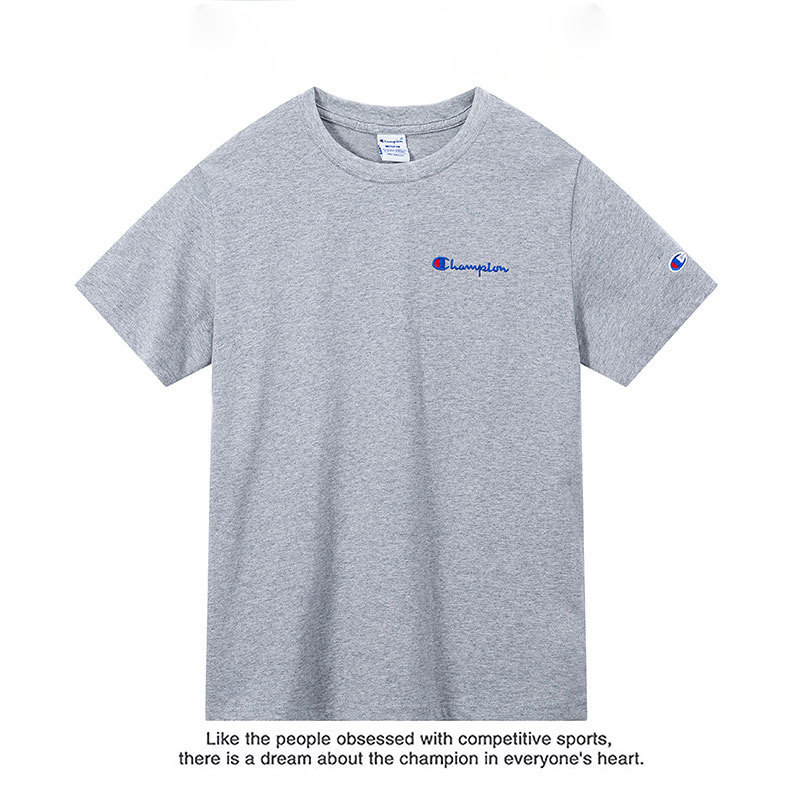 夏用純綿半袖Tシャツ 男女兼用 2025年新作 ゆったり刺繍入りおしゃれトップス 韓国風万能トレンドブランド|undefined