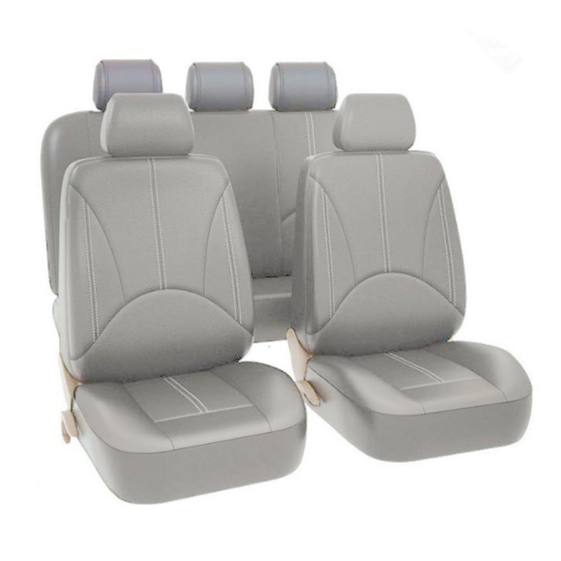 Black Pu Leather Export Universal Car Seat Cover Dustproof Cross-Border 4/9 Piece Set Complete Set Amazon Factory Direct Sale