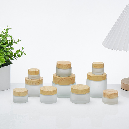 Sanding Cream Bottle 30g Glass Face Cream Bottle Eye Cream Dividing Bottle Wholesale Beauty Salon Trial Sample Bottle Medicinal Cream Bottle
