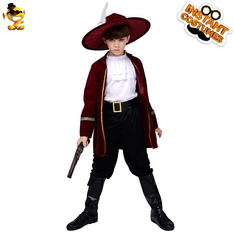 Niños pirata Cosplay traje de Halloween niño pirata Cosplay traje de pirata de los niños