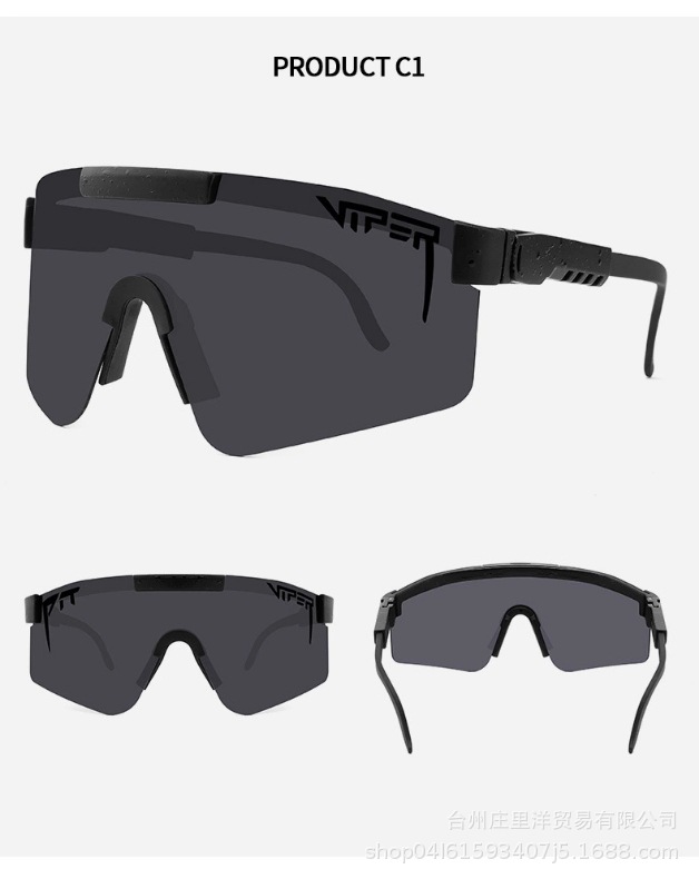 Pit Viper Cycling Sunglasses Large Frame Glasses Polarized Sunglasses Sports Set Anti-Uv Sunshade Glasses