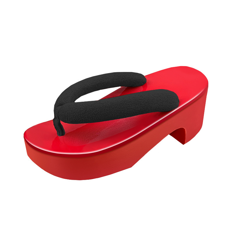 Evening Slippers Women's Summer Wear Japanese Clogs Japanese Women's Flip Flops High Heel Soft Bottom Wedge Multi-color Optional