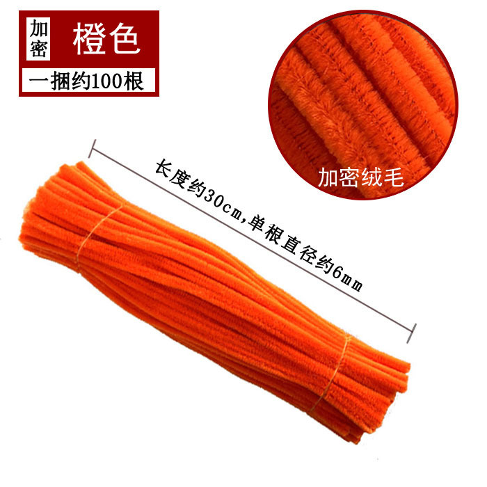 Varillas de felpa encriptadas de 42 colores, tiras para raíces de cabello, materiales populares para ramos hechos a mano, fabricante de varillas de felpa.