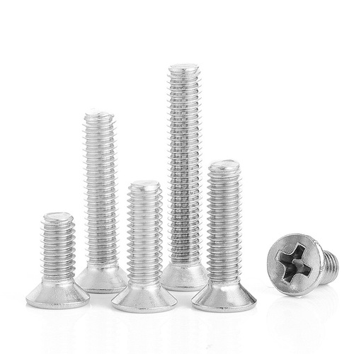 Stainless steel 316 cross-recessed countersunk machine screw tap screw flat head self-tapping screw wholesale M2/M6/M8/M10