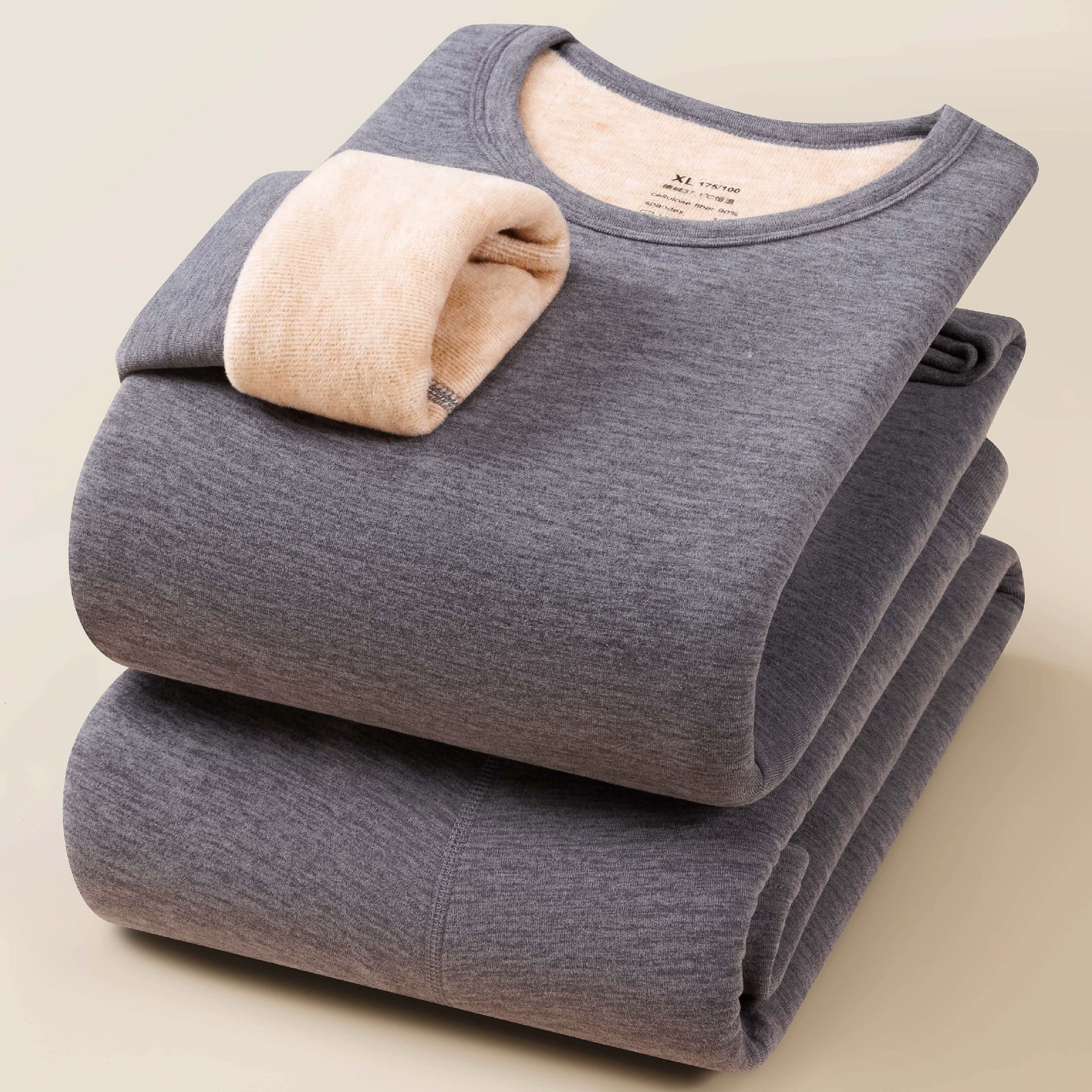 [Толстый норковый бархат] Зимний набор термобелья мужской бархат утолщение внутри