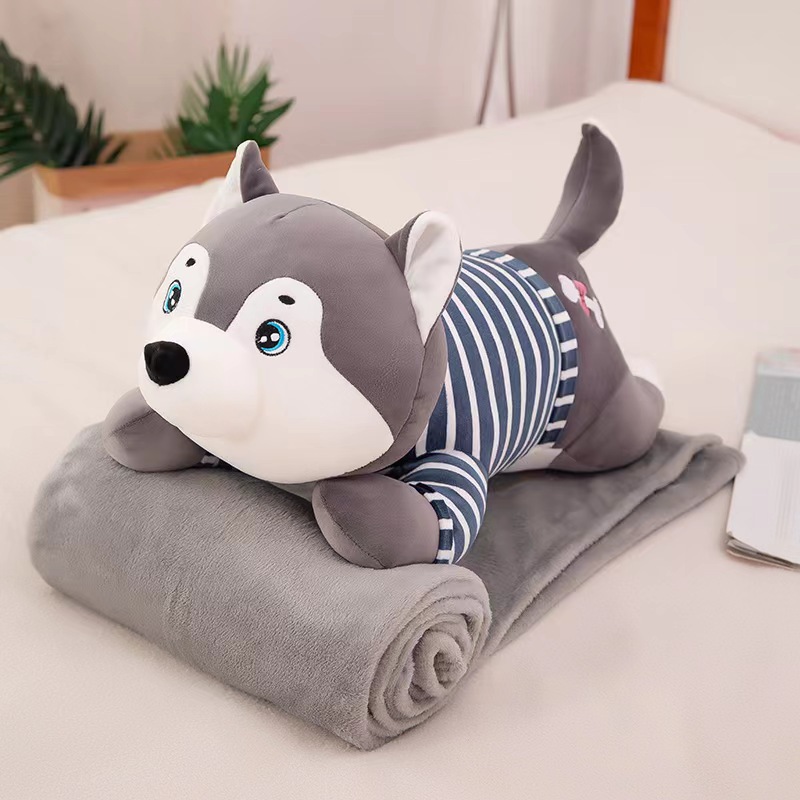 누워있는 스타일 허스키 그레이 60cm