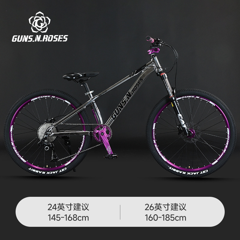 Bicicleta de aleación de aluminio con caída en seco, descenso rápido, bicicleta de carretera forestal, acción, paquete volador, bicicleta de pendiente de tierra, fabricante de bicicletas de montaña todoterreno